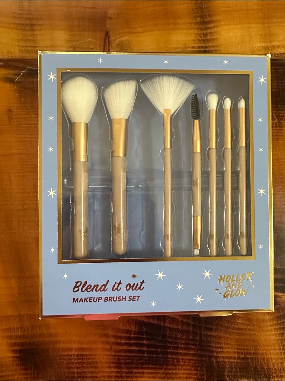 Blend It Out Makeup Brush Set - Gold and White